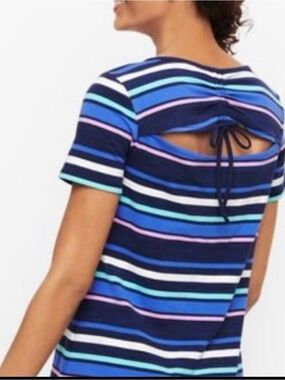 TALBOTS DRAWSTRING BACK T-SHIRT DRESS